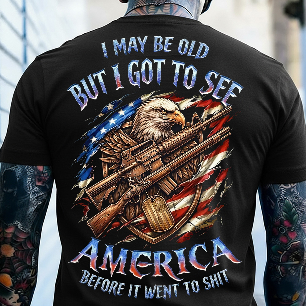I May Be Old But I Got To See Custom Year Gen X, Boomer T-shirt