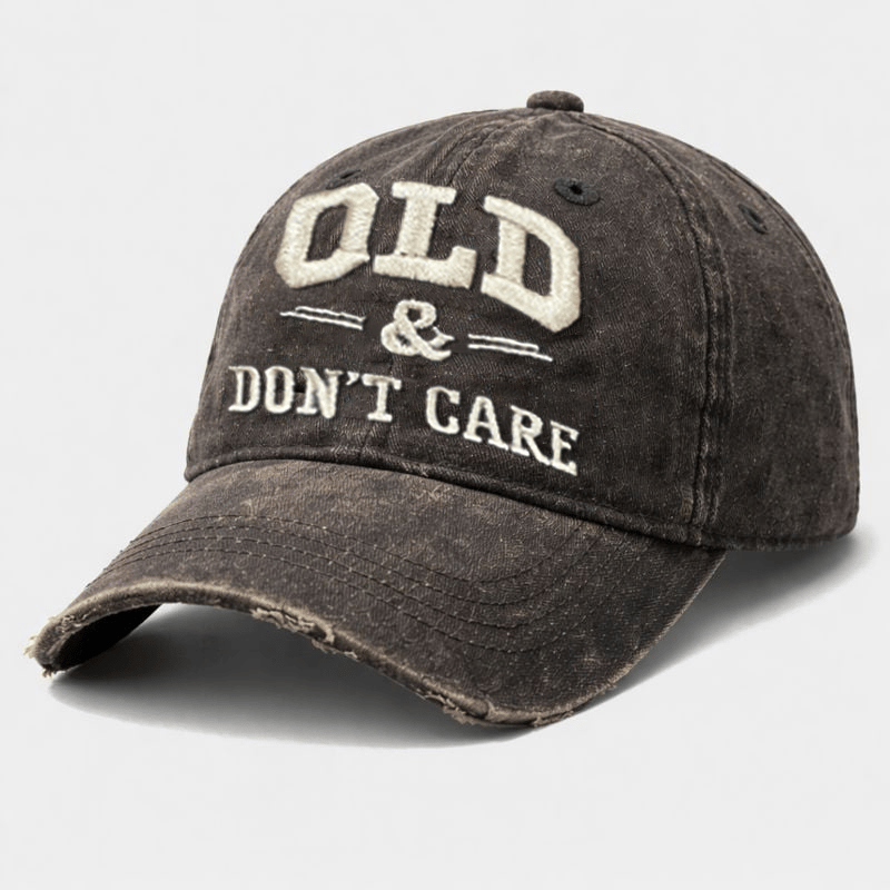 🧢 2026 New Year Hot Sale |  Vintage Distressed “OLD & DON’T CARE” Cap