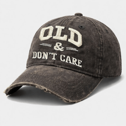 🧢 2026 New Year Hot Sale |  Vintage Distressed “OLD & DON’T CARE” Cap