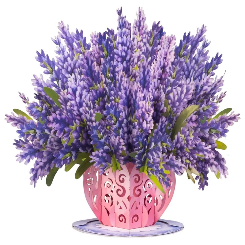 Everlasting 3D Flower Pop-Up Card – Valentine’s Day Keepsake Gift