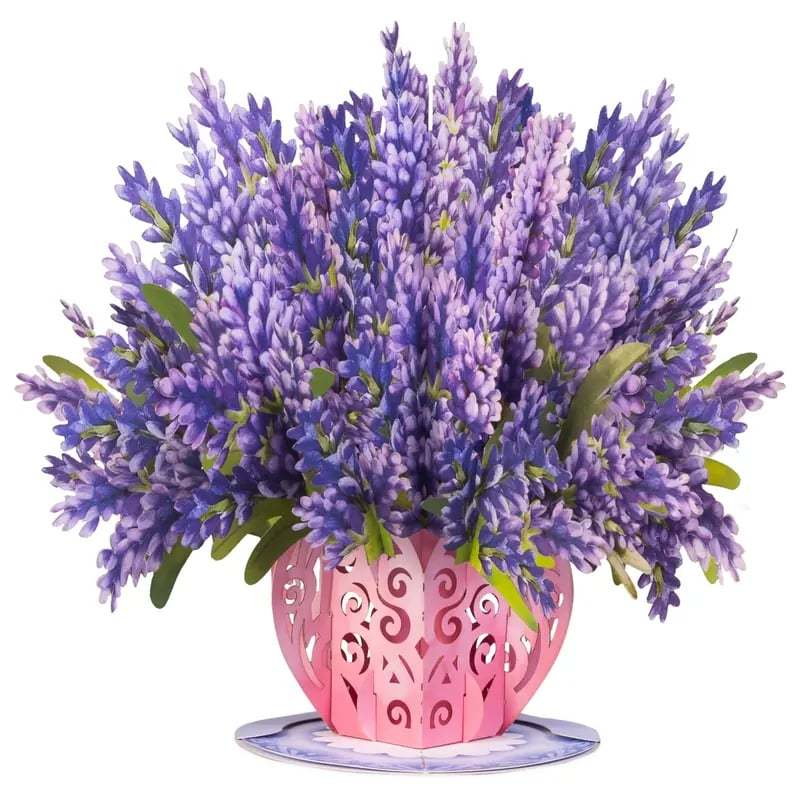 Everlasting 3D Flower Pop-Up Card – Valentine’s Day Keepsake Gift