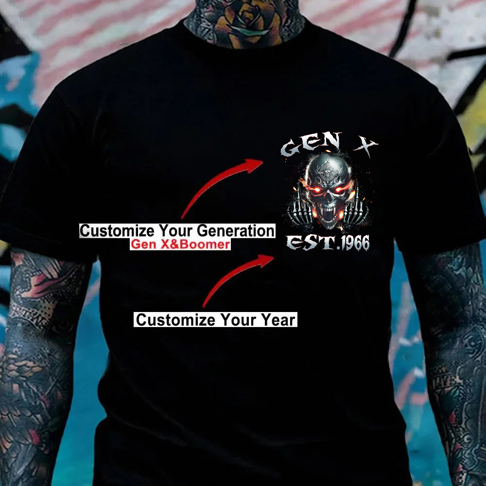 I Am Who I Am Custom Year Gen X, Boomer T-shirt