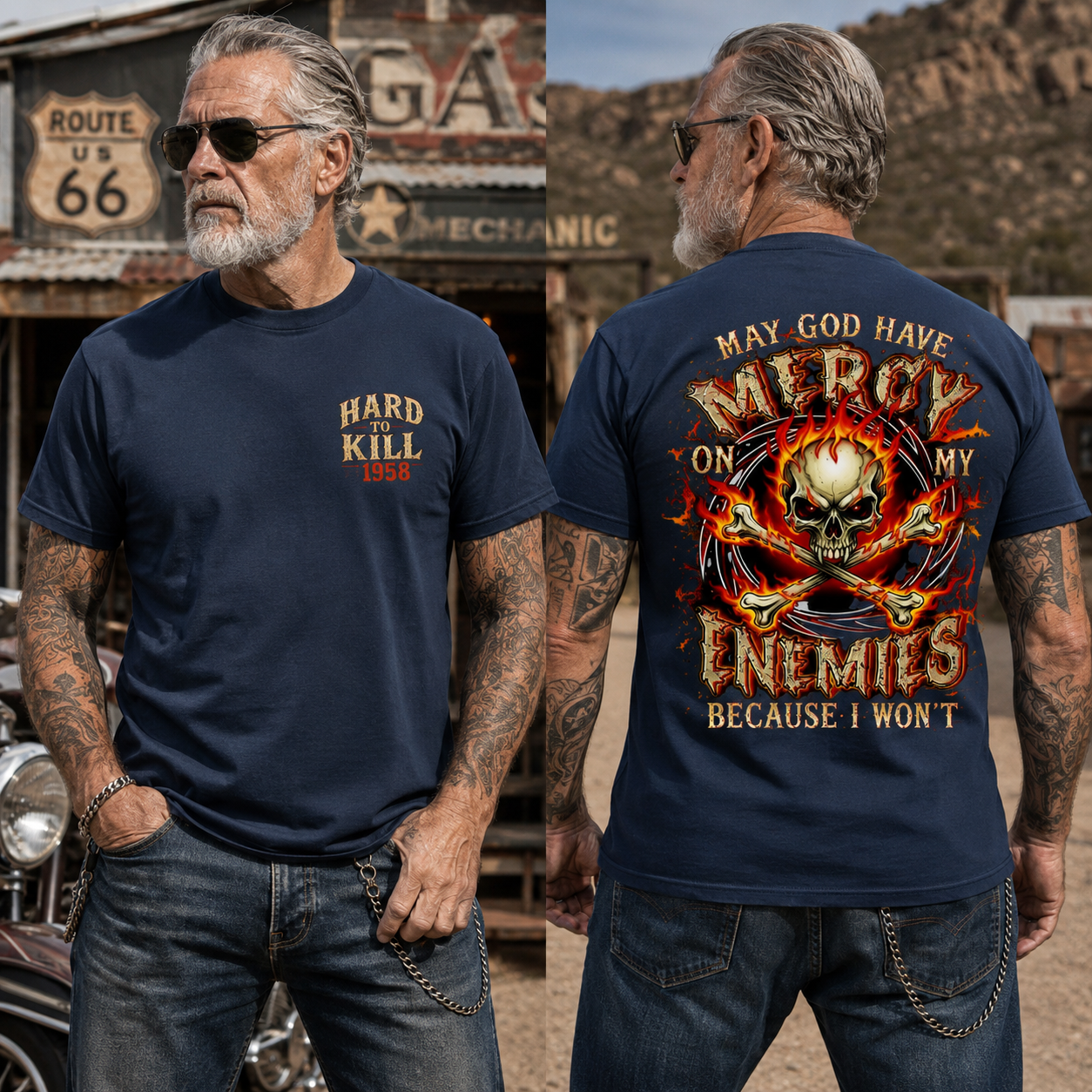 Hard To Kill  May God Have Mercy On My Enemies Personalized Year T-Shirt