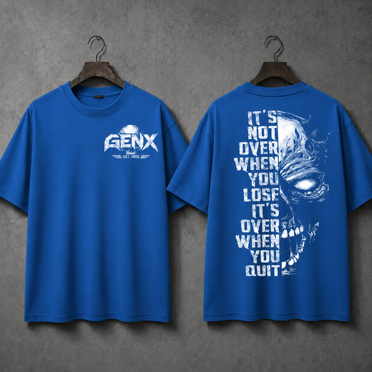 GEN X NEVER QUITSTM Custom Birth Year T-Shirt – It's Over When You Quit