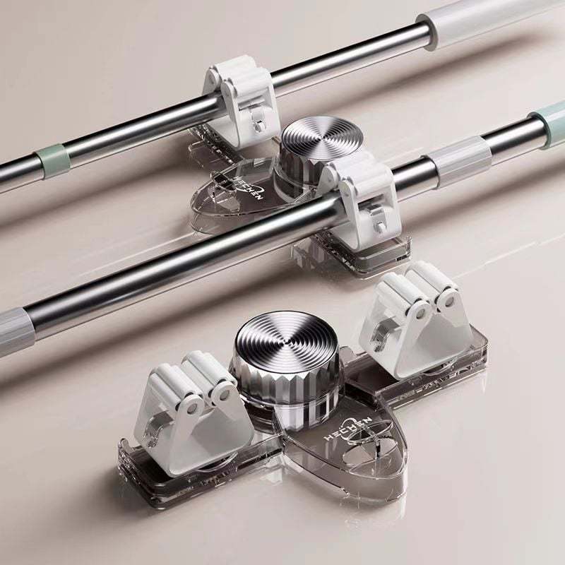 💥Broom Holder Mop Hanger - No Drilling Required, Saving Space