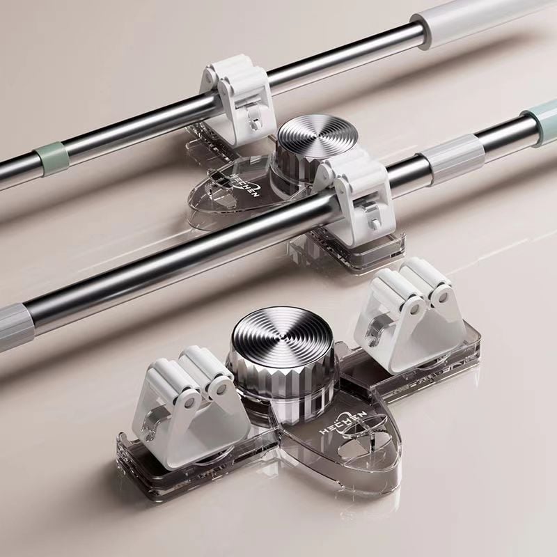 💥Broom Holder Mop Hanger - No Drilling Required, Saving Space