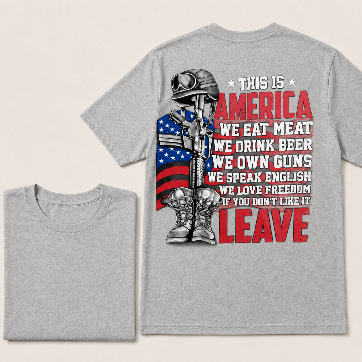 My Give A Damn Is Broken Beach Retro T-Shirt