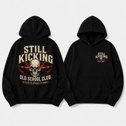 Still Kicking Old School Club Unisex Hoodie