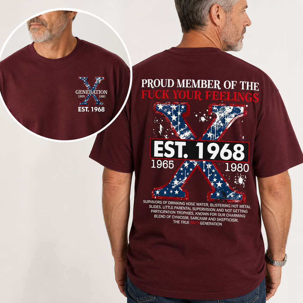 Proud Gen X Member Customize Year Shirt