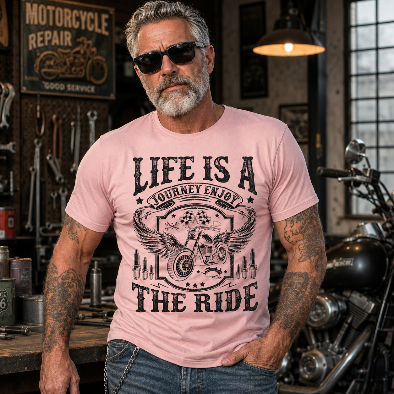 Biker Wife Girl I Ride My Own Biker Funny Motorcycle Biker Racing T Shirt