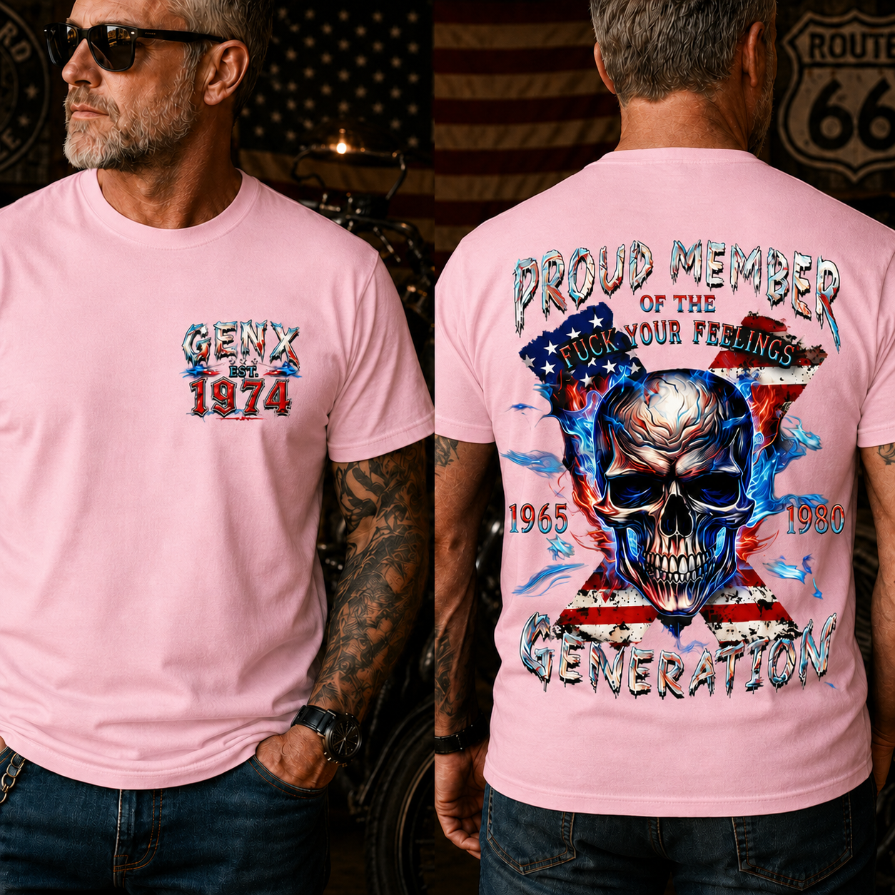 Gen X Proud Member Of The F*ck Your Feelings Generation Custom Year T-Shirt