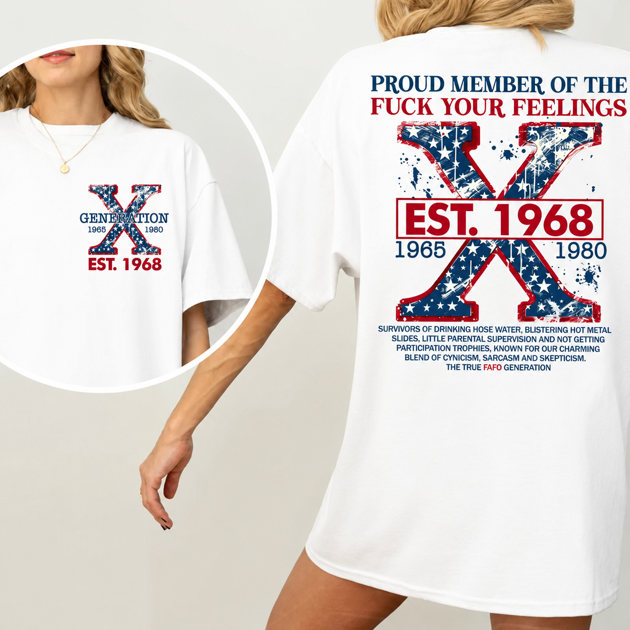 Proud Gen X Member Customize Year Shirt