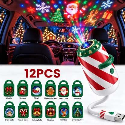 🎅Last Day 49% OFF🎄Merry Ride Christmas Car Projector Light