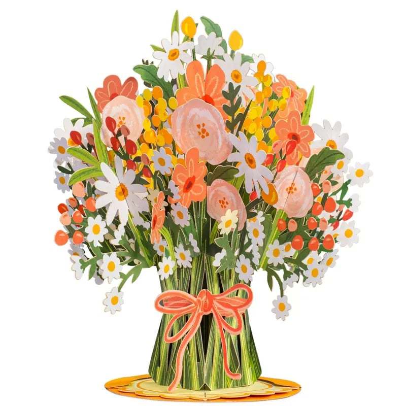 Everlasting 3D Flower Pop-Up Card – Valentine’s Day Keepsake Gift