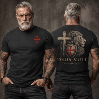 Luxe Mercerized Cotton Tee - Deus Vult