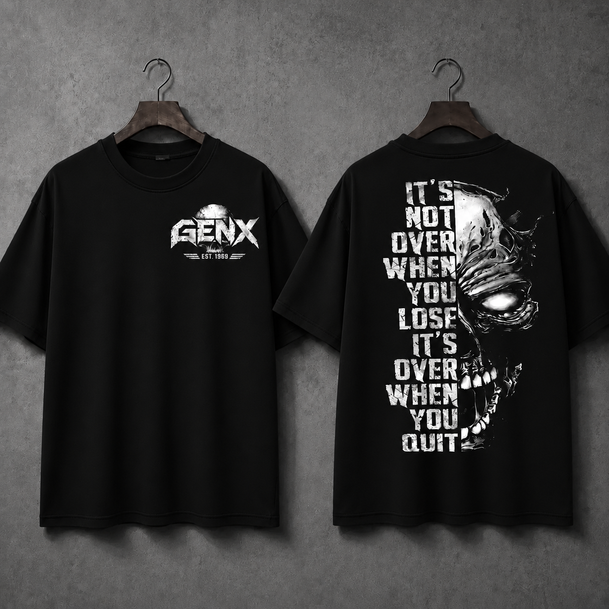 GEN X NEVER QUITSTM Custom Birth Year T-Shirt – It's Over When You Quit