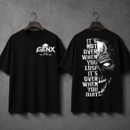 GEN X NEVER QUITSTM Custom Birth Year T-Shirt – It's Over When You Quit