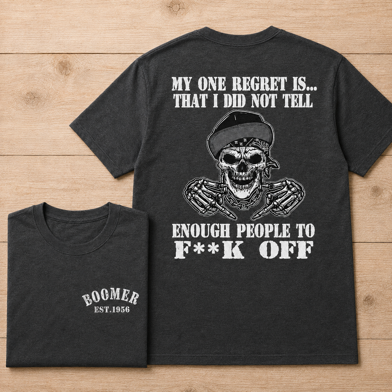 My One Regret Is Funny Skull T Shirt, Gen X Vintage Graphic Custom Year Tee