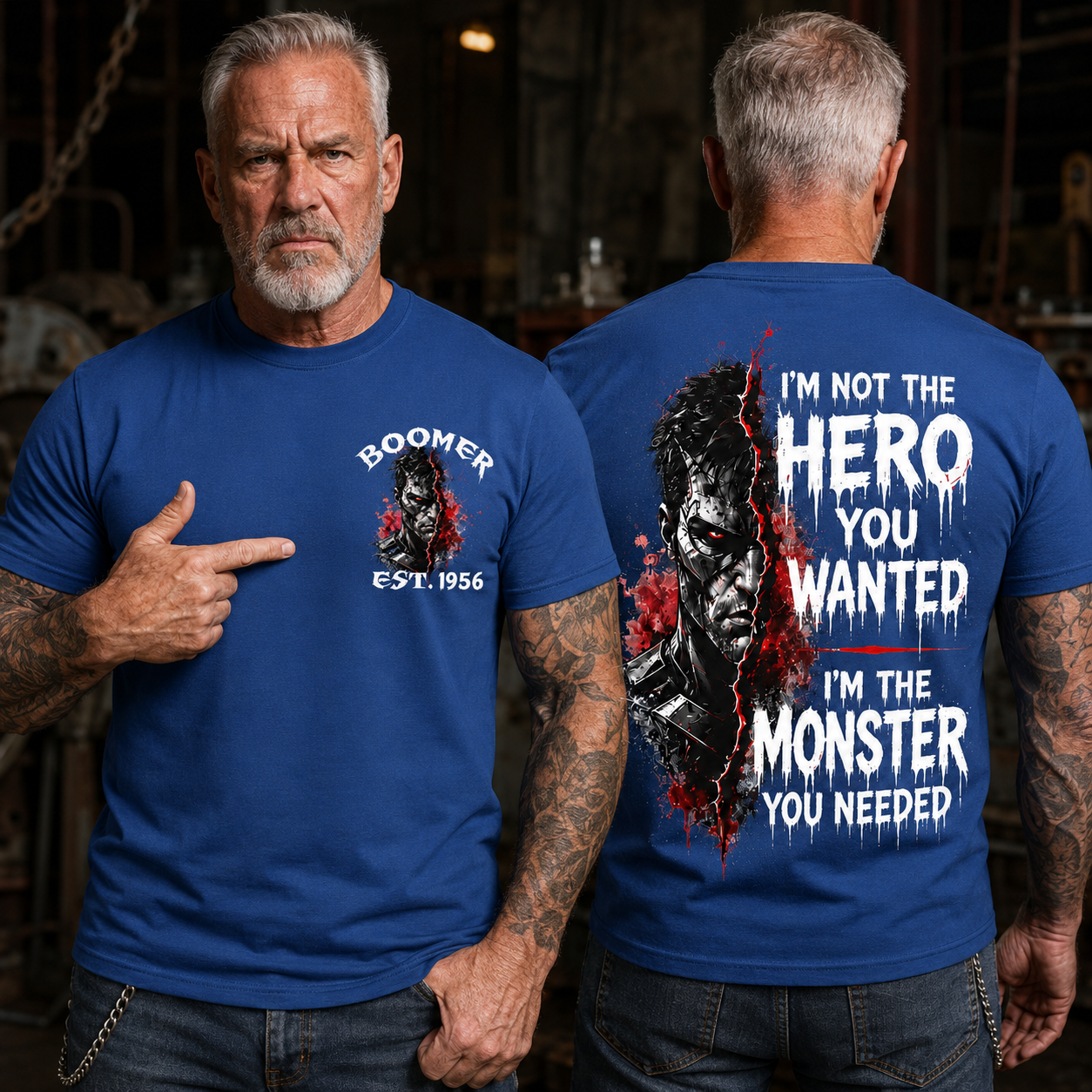 I'm Not The Hero You Wanted I'm The Monster You Needed Custom Year T-shirt