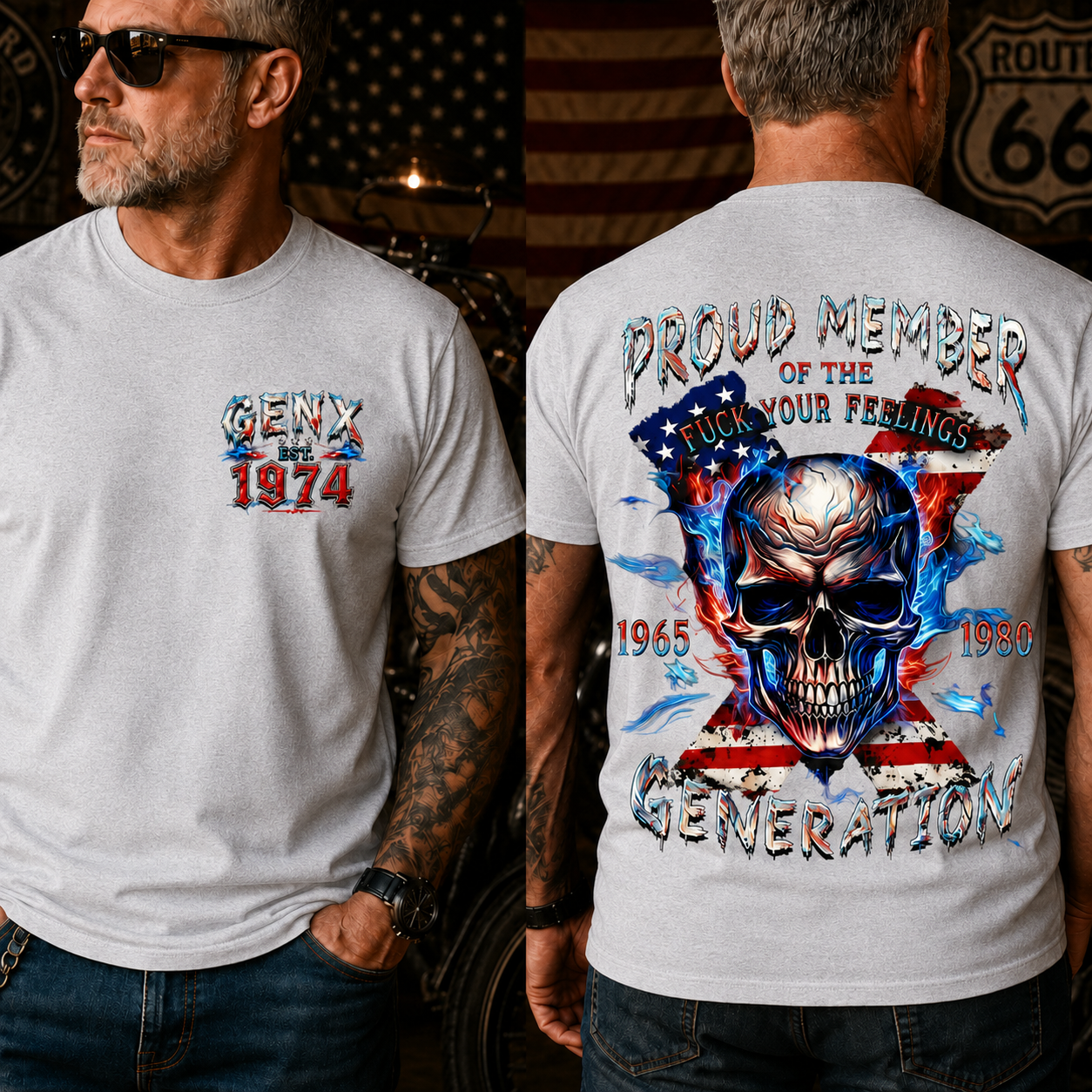 Gen X Proud Member Of The F*ck Your Feelings Generation Custom Year T-Shirt