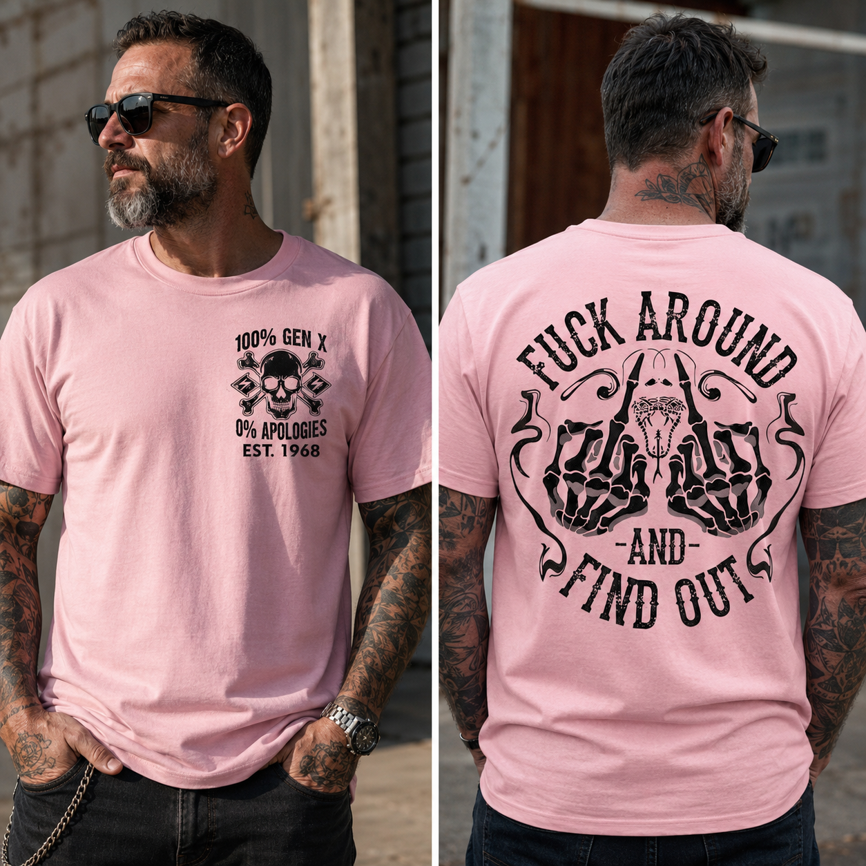 Custom Birth Year  Generation X Fuck Around And Find Out T-shirt