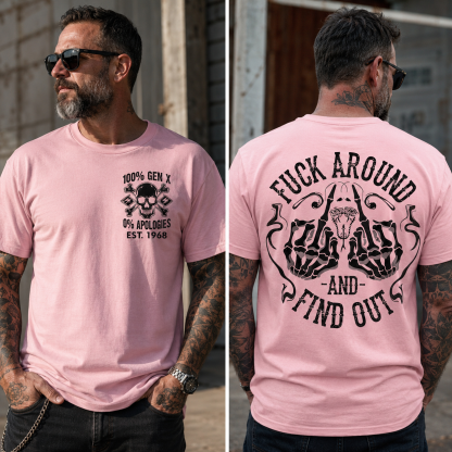 Custom Birth Year  Generation X Fuck Around And Find Out T-shirt