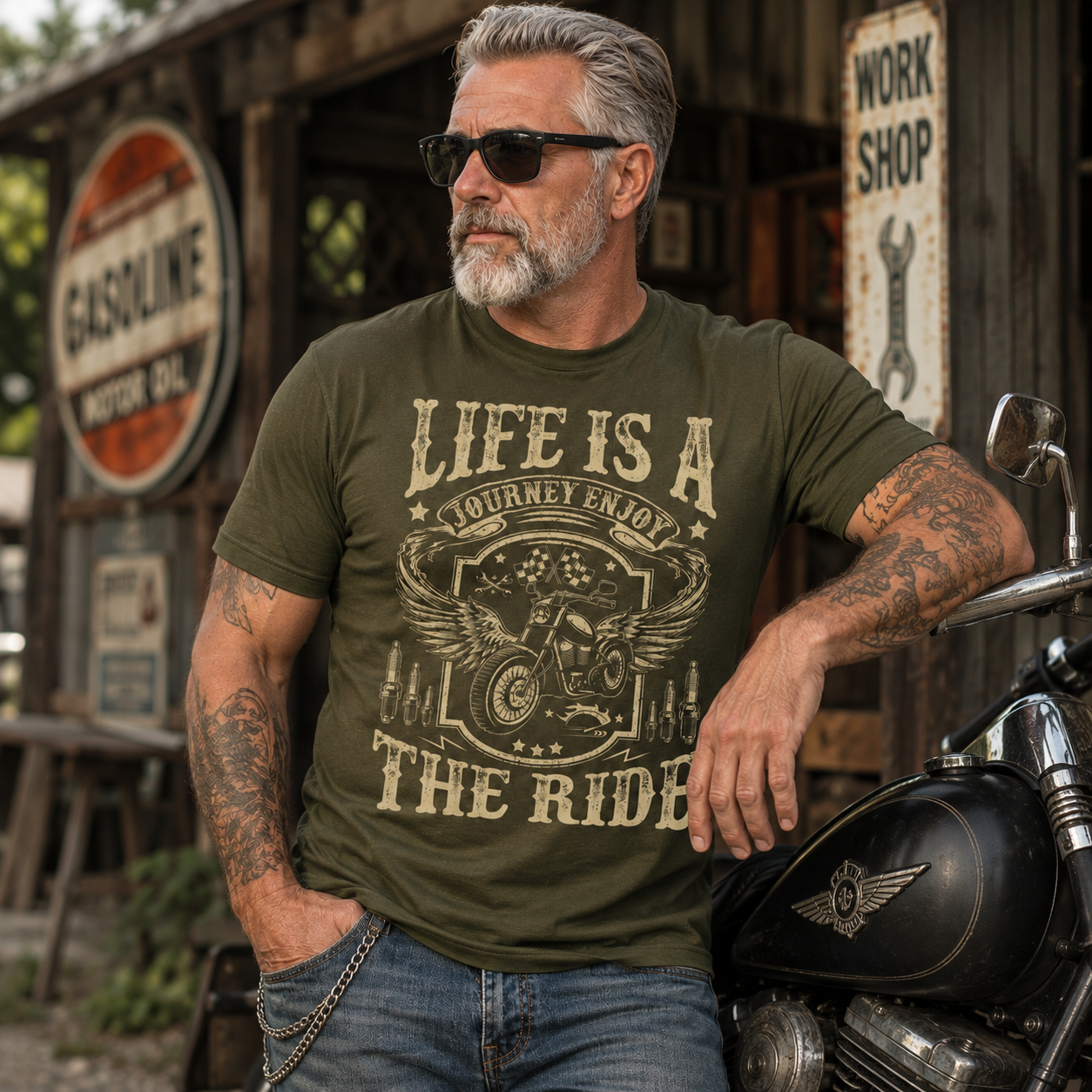 Biker Wife Girl I Ride My Own Biker Funny Motorcycle Biker Racing T Shirt