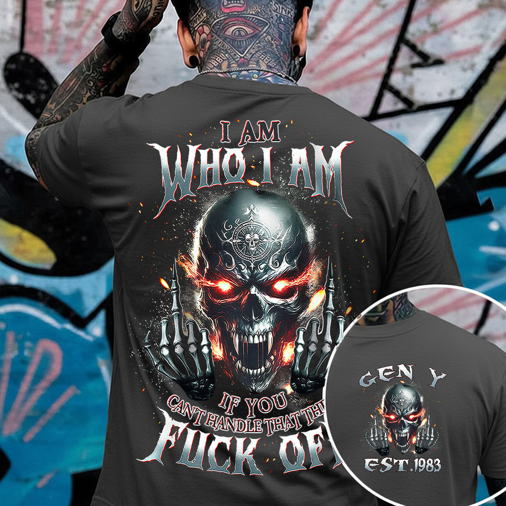 I Am Who I Am Custom Year Gen X, Boomer T-shirt