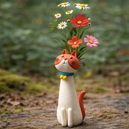 🔥LAST DAY 50% OFF - 😻Handcrafted Quirky Ceramic Cat Vase