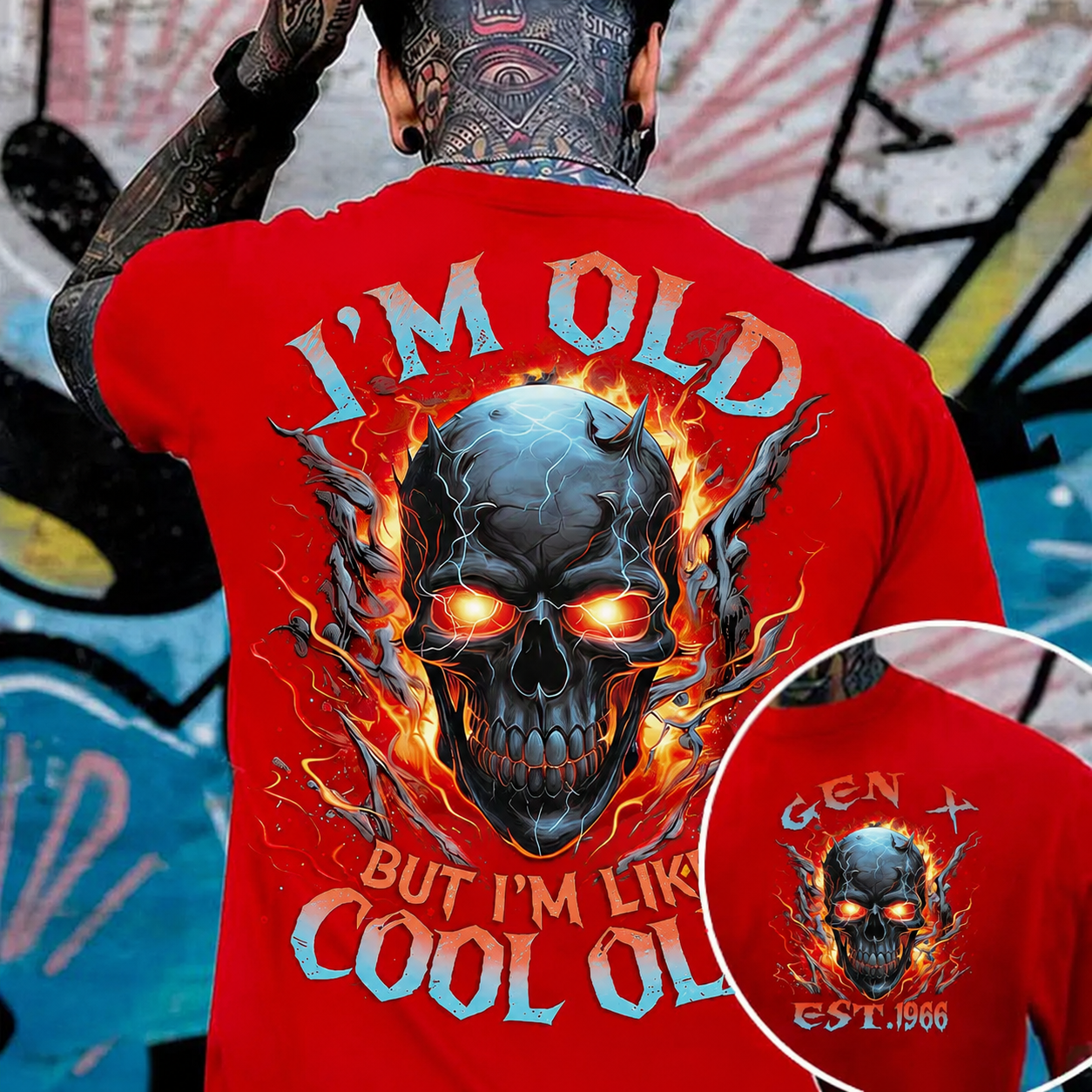 I'm Old But I'm Like Cool Old Custom Year Gen X, Boomer T-shirt