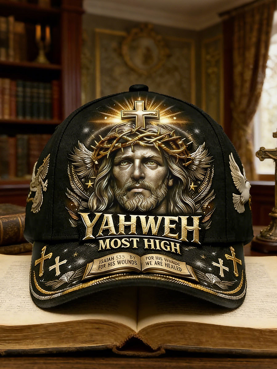 "Yahweh Most High" Cross Unisex Hats