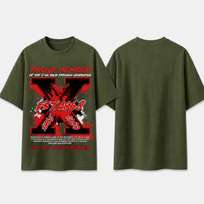 Custom Year Halloween Raised On Hose Water Neglect FAFO Gen X Halloween T-shirt