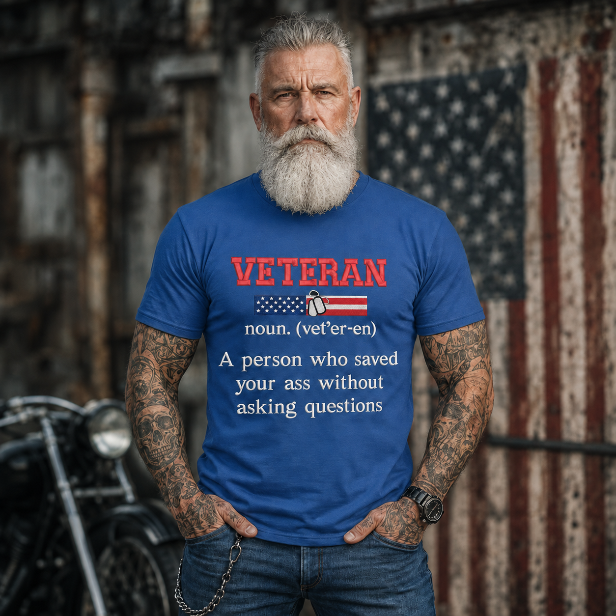 Veterans‘s’Day Printed Casual T-shirt