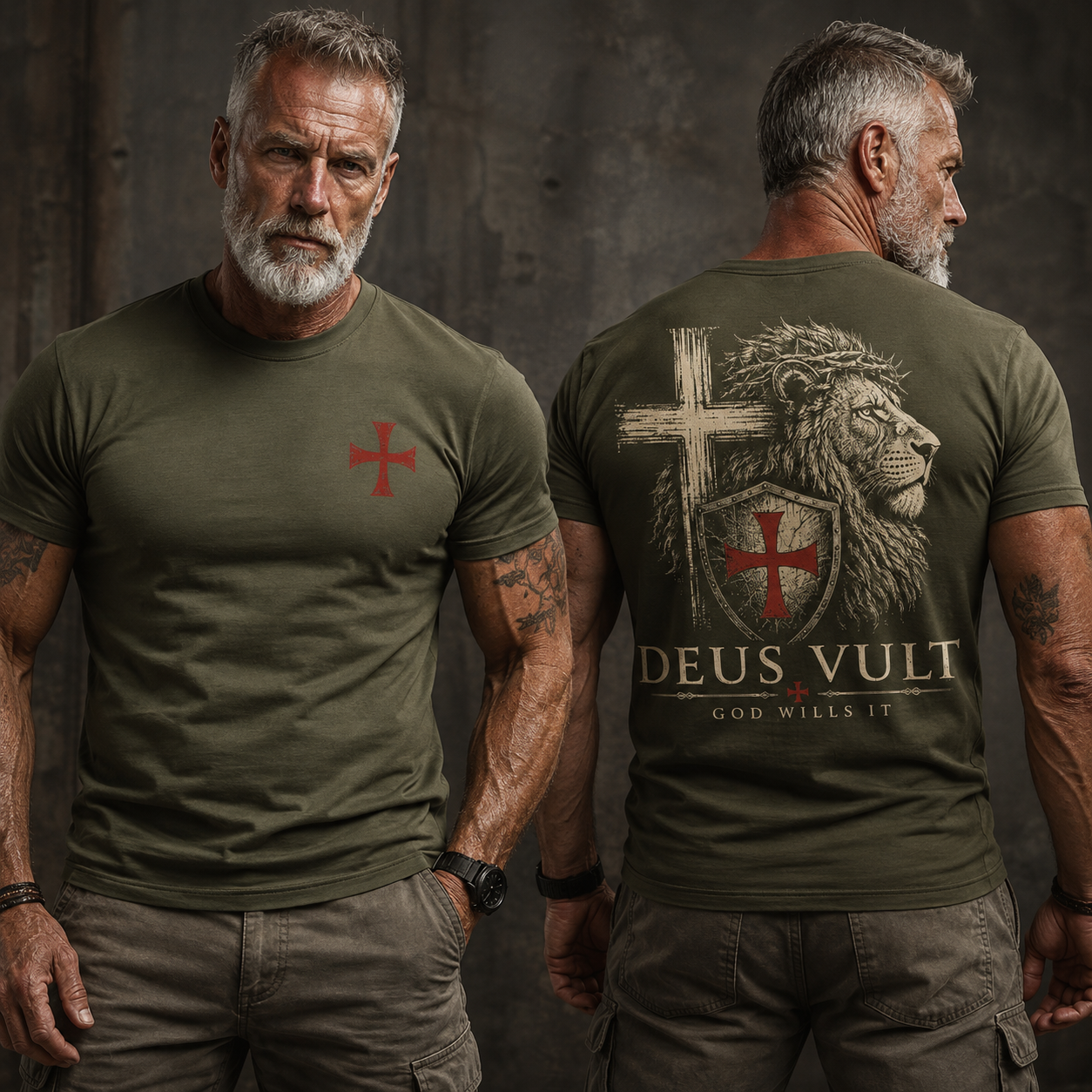Luxe Mercerized Cotton Tee - Deus Vult