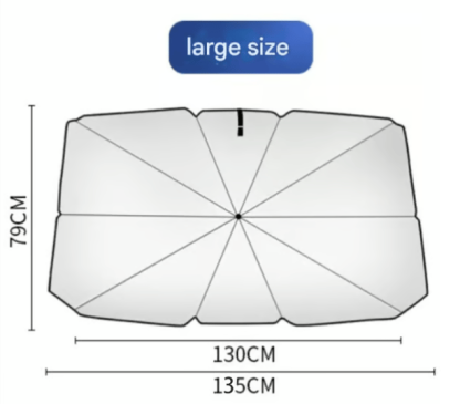 🔥Car Windshield Sun Shade Umbrella – Foldable UV Protection Heat Blocker