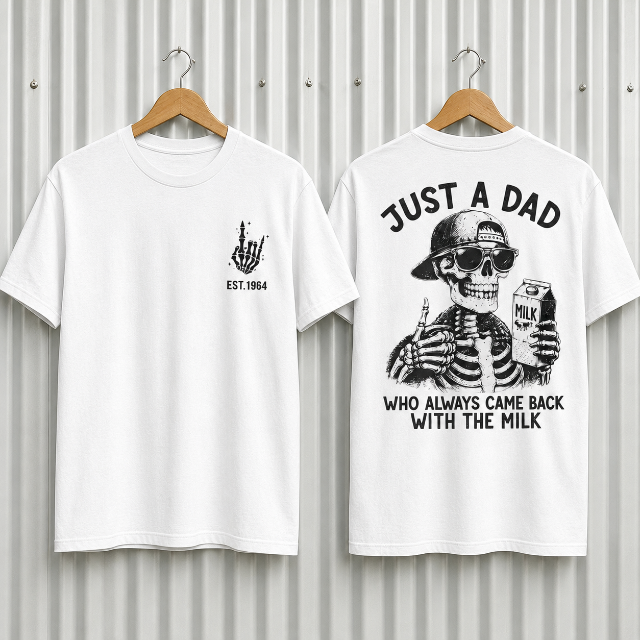 Just A Dad Who Always Came Back With The Milk Custom Year T-shirt