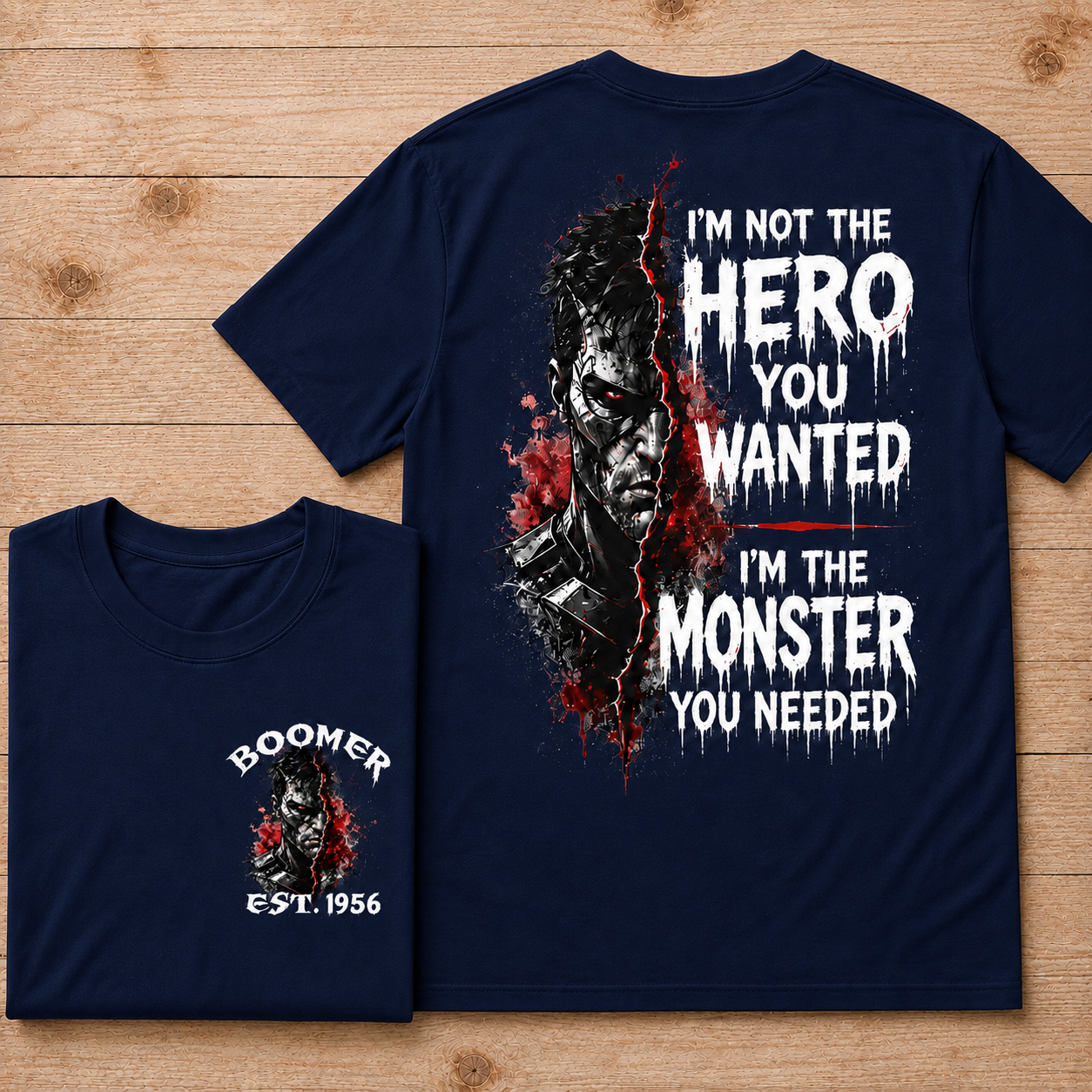 I'm Not The Hero You Wanted I'm The Monster You Needed Custom Year T-shirt