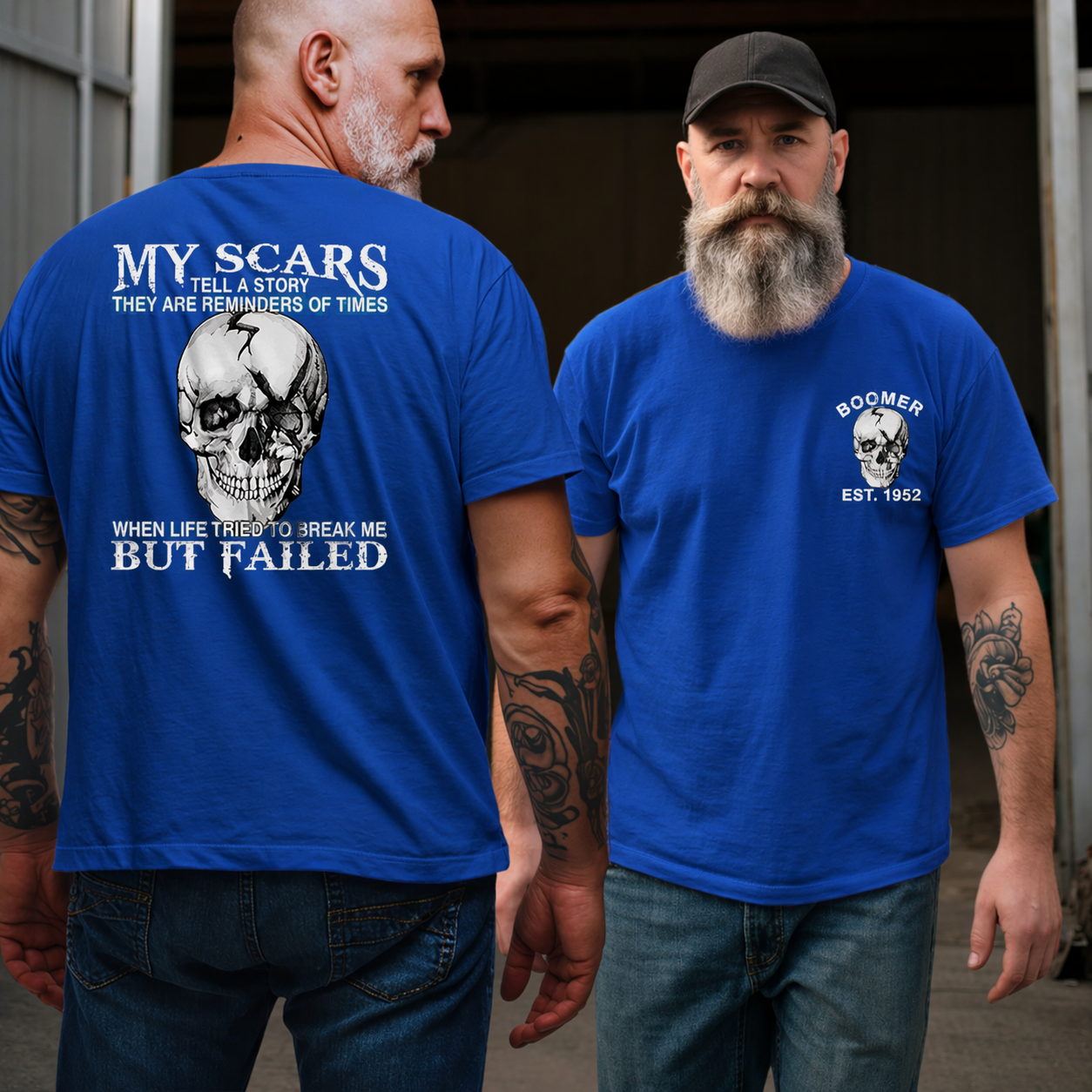 Boomer Customize T-shirt, 100% Cotton, Scars: When Life Failed to Break Me Sweatshirt