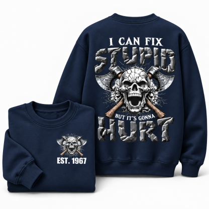 The Devil Whispered To Me I Whisper Back Bring Beer Gen X//Boomer Custom Birth Year Crewneck Sweatshirt