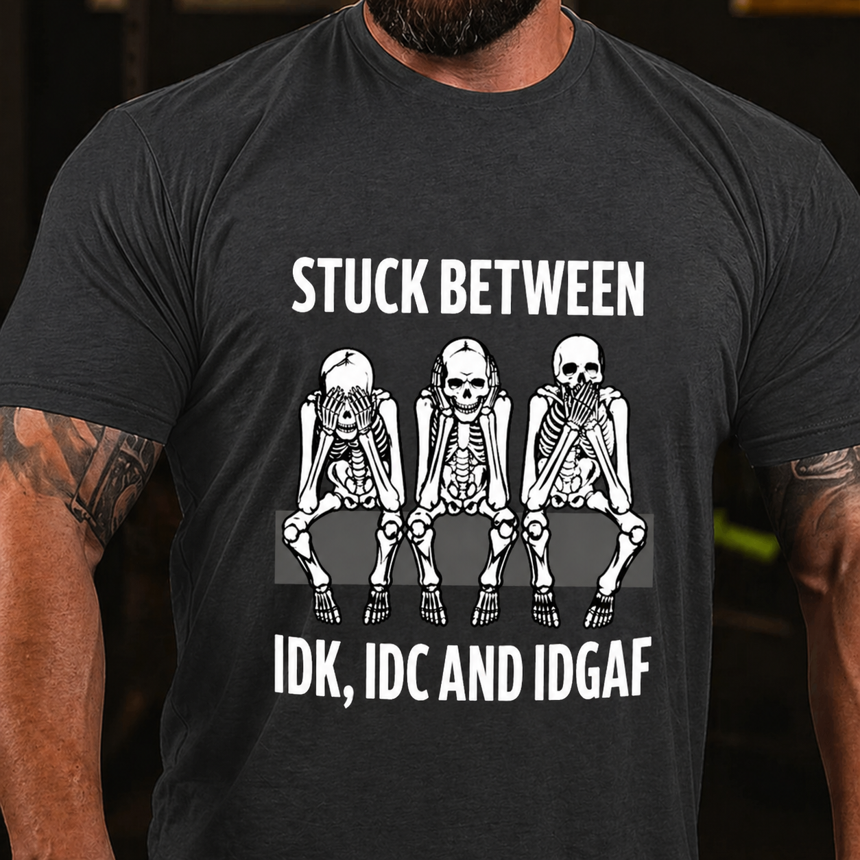 Stuck Between IDK IDC IDGAF Tee