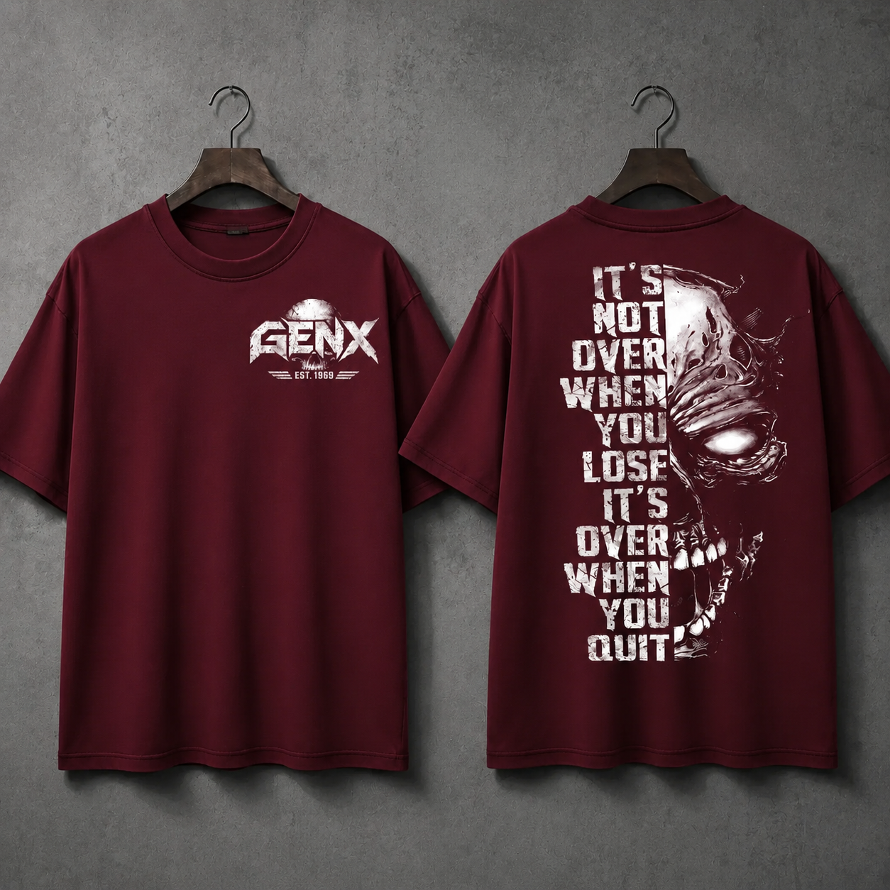 GEN X NEVER QUITSTM Custom Birth Year T-Shirt – It's Over When You Quit