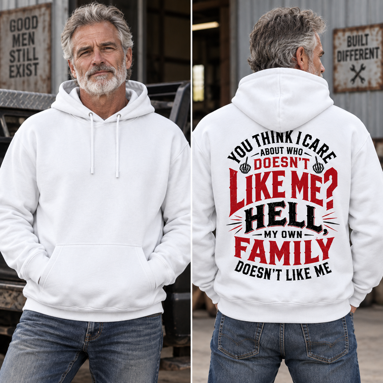 You Think I Care Who Doesn't Like Me Hoodie, Funny Graphic Hoodie for Men & Women