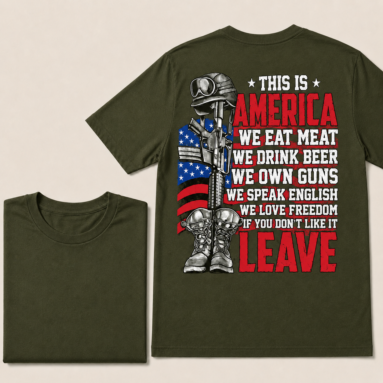 My Give A Damn Is Broken Beach Retro T-Shirt