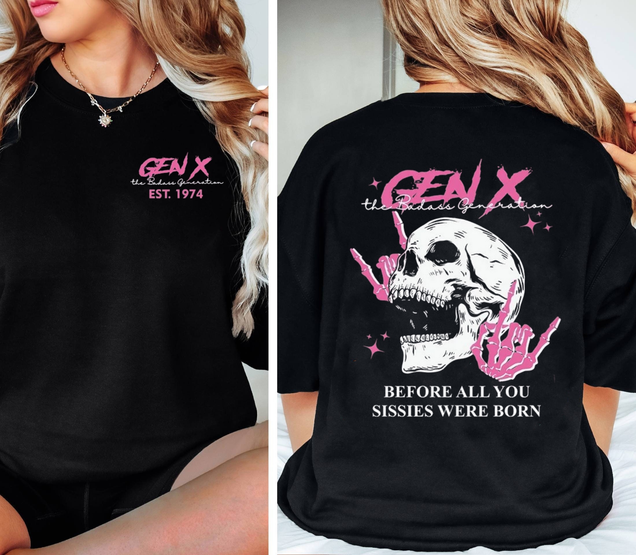 Custom Year Badass Gen X T-shirt