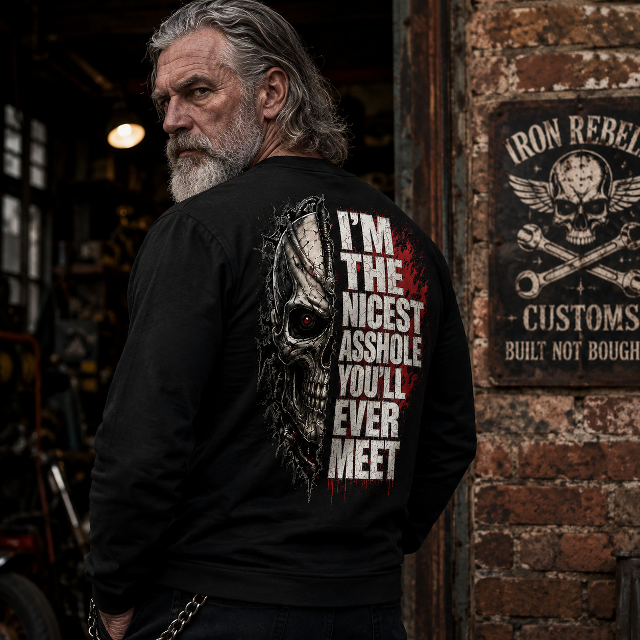 Custom Est.Year Boomer/Gen X I'm The Nicest Asshole You'll Ever Meet Sweatshirt