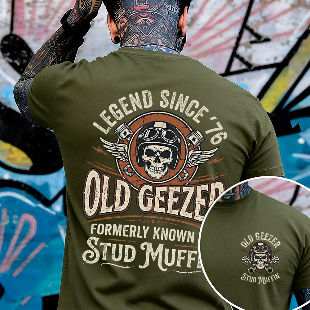 Old Geezer Legend Since '76 T-shirt