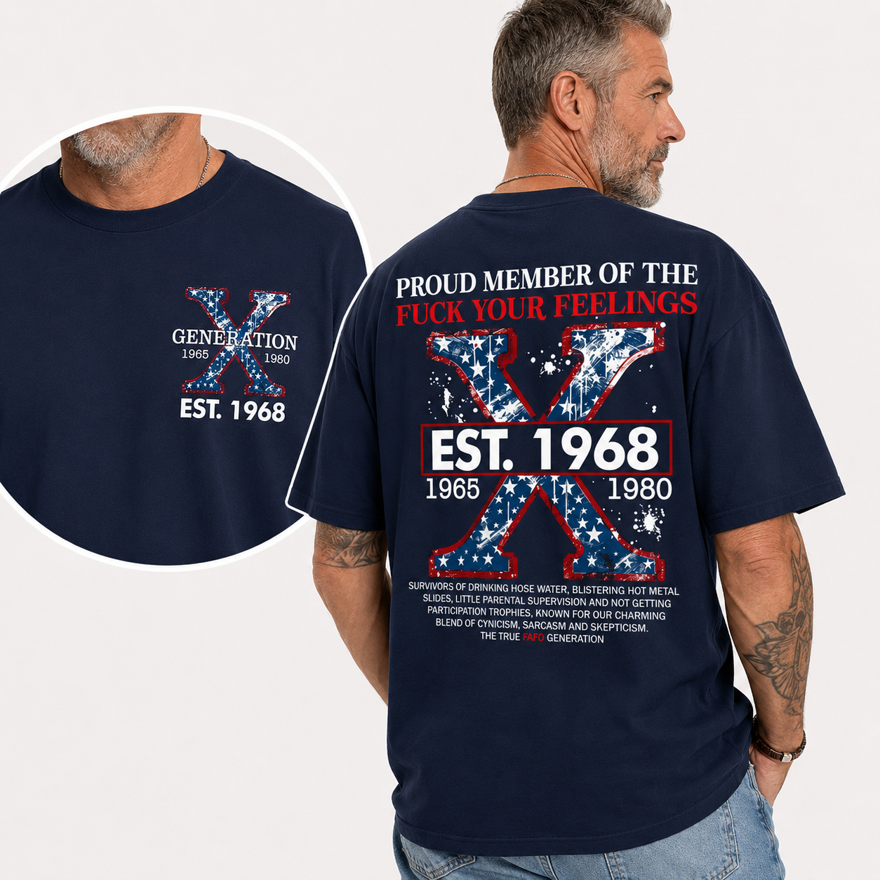 Proud Gen X Member Customize Year Shirt