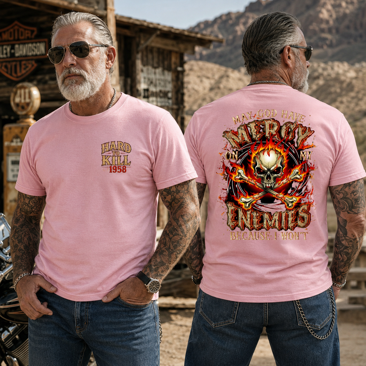 Hard To Kill  May God Have Mercy On My Enemies Personalized Year T-Shirt