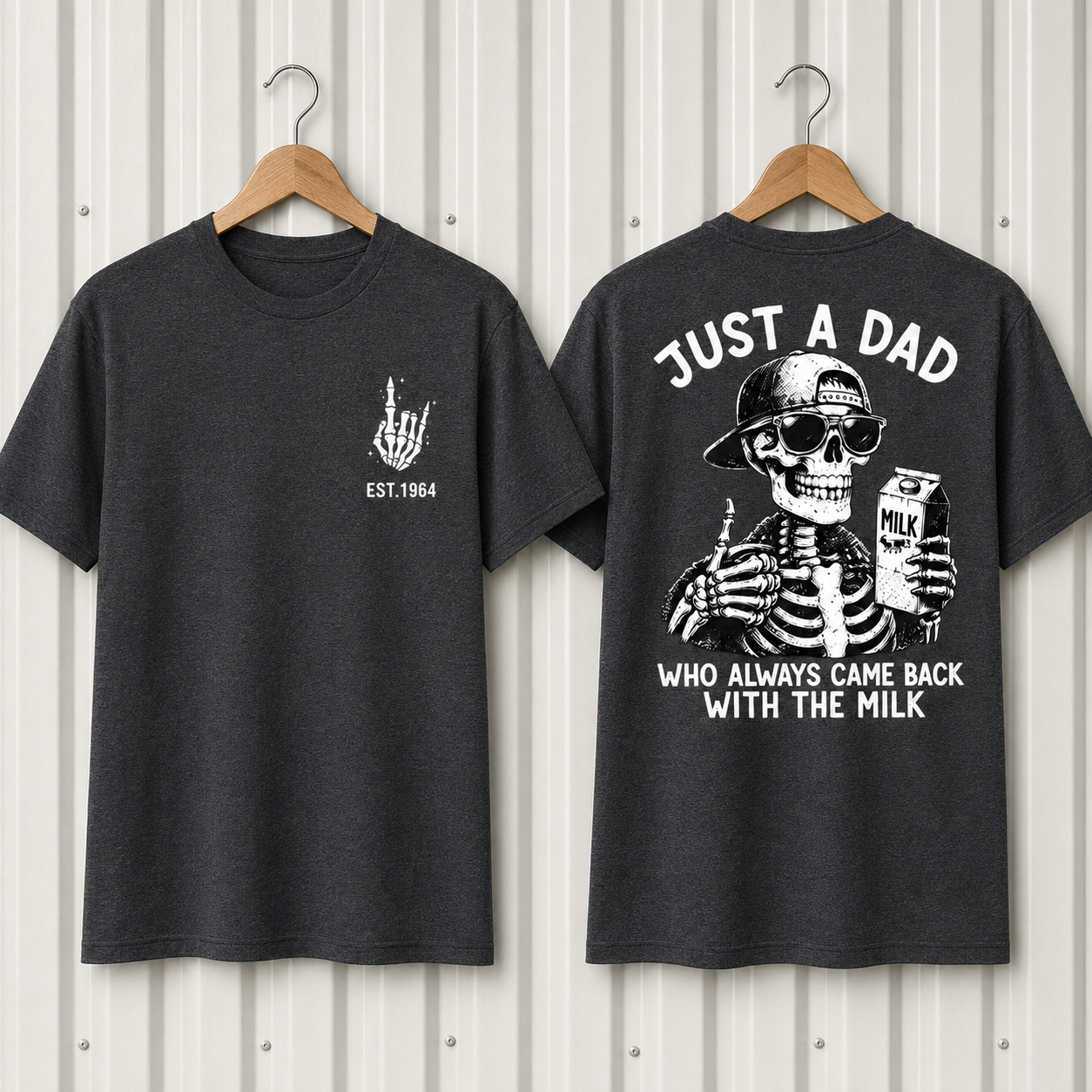 Just A Dad Who Always Came Back With The Milk Custom Year T-shirt