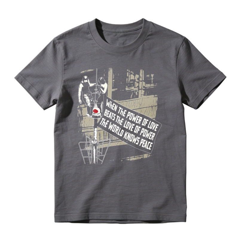When The Power Of Love Beats The Love Of Power The World Knows Peace Graphic Unisex Classic T-shirt